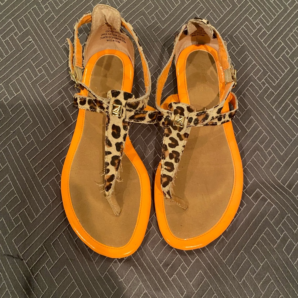 Sperry Leopard Sandals